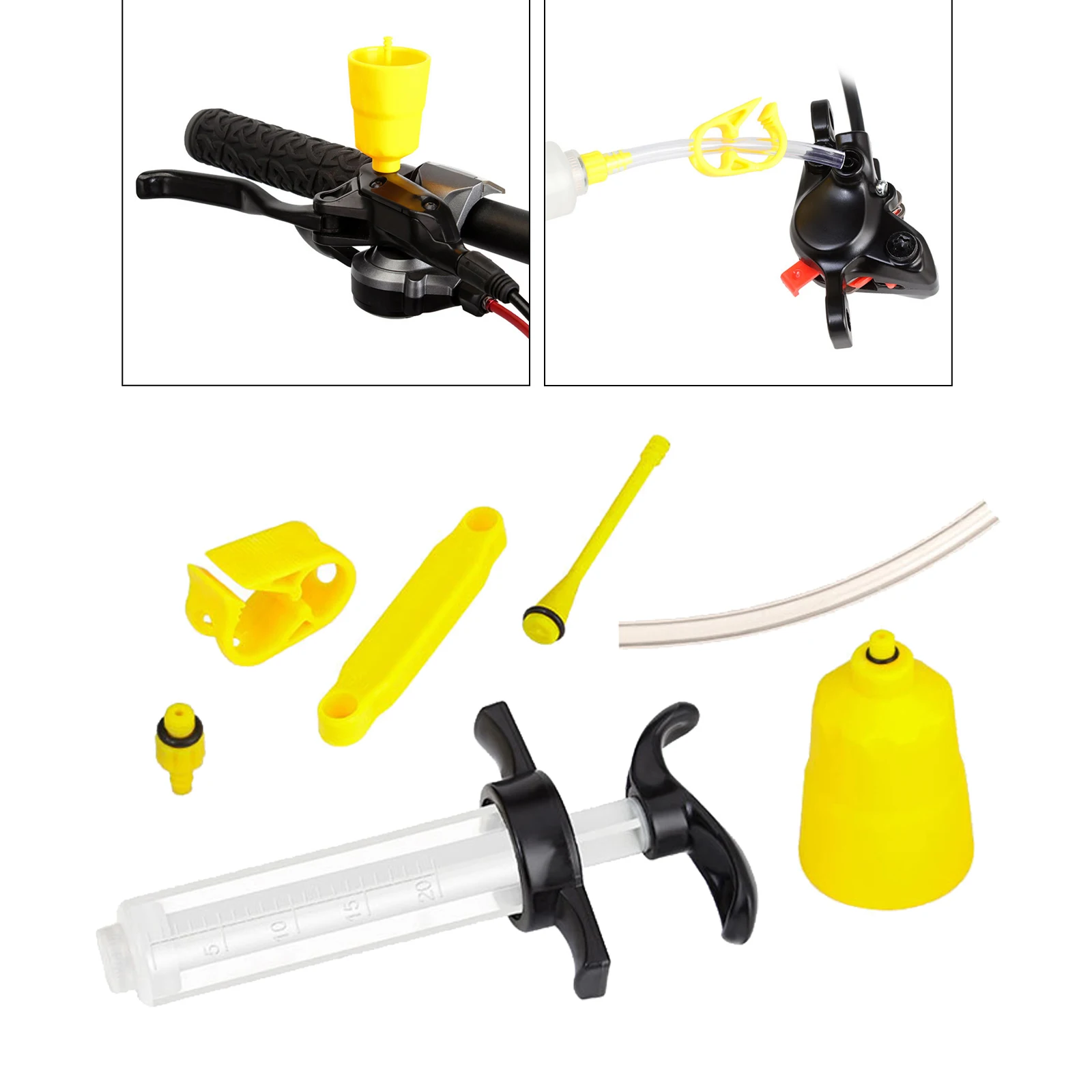 

Hydraulic Disc Brake Bleed Kit For Mountain Bike, Bicycle Hydraulic Disc Brake Oil Mineral For Shimano for Road MTB Cycling