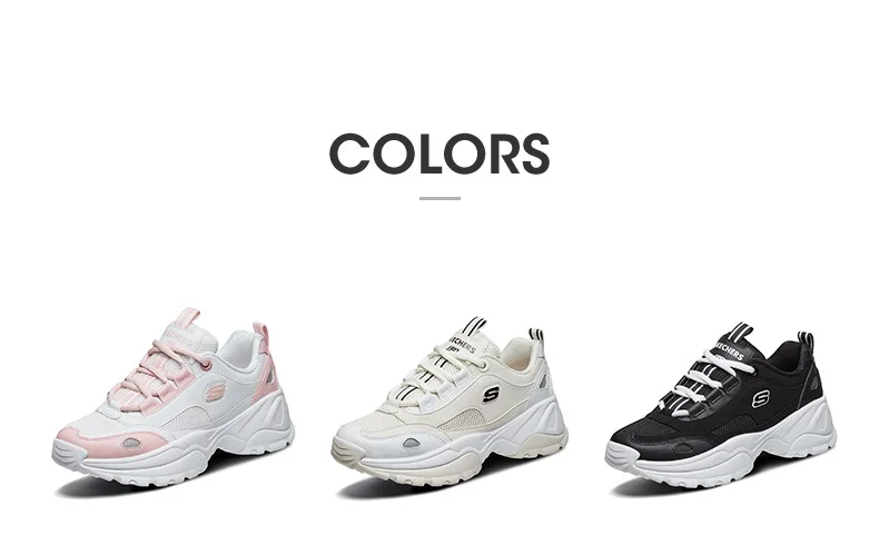Skechers/кожаные женские массивные кроссовки на платформе; повседневная обувь на массивном каблуке; Женская Удобная обувь для папы на больной подошве; женская обувь