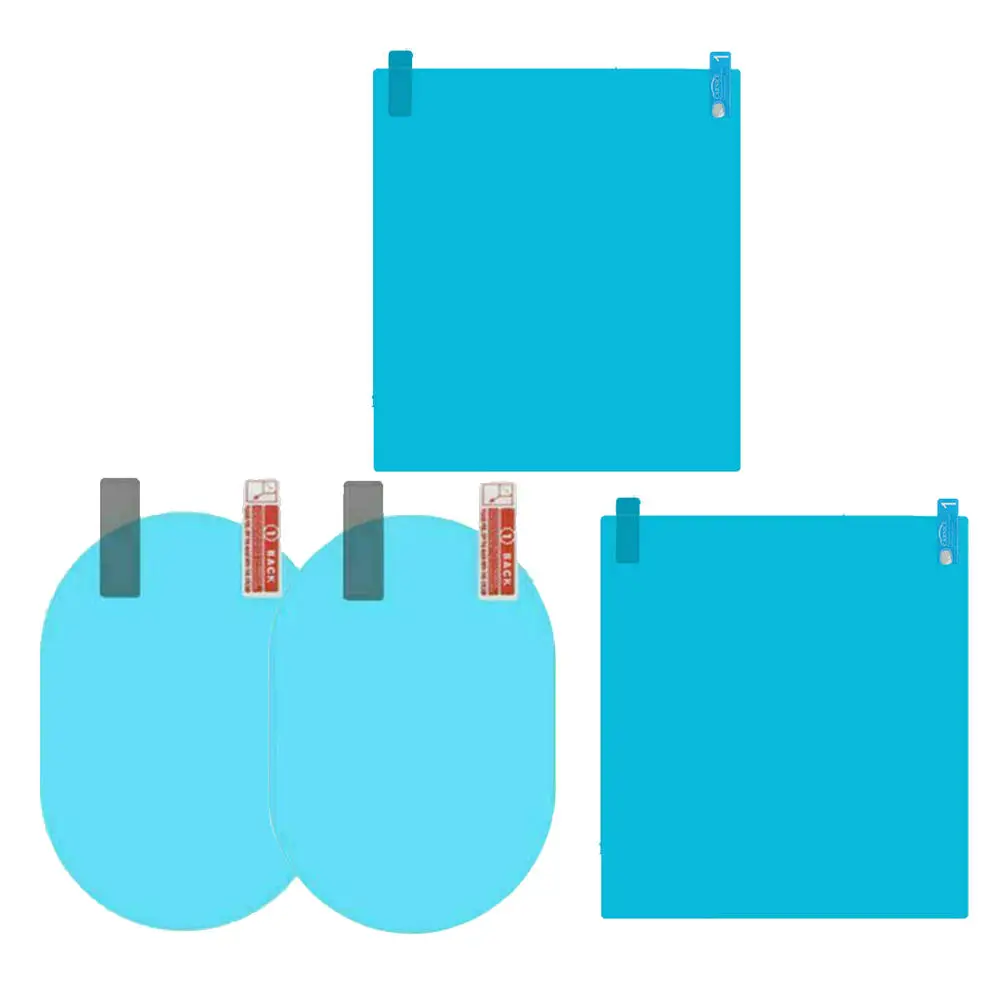 

4Pc Multi-Sizes Car Anti-Fog And Rain Rear View Mirror Window Protection Film Accessories