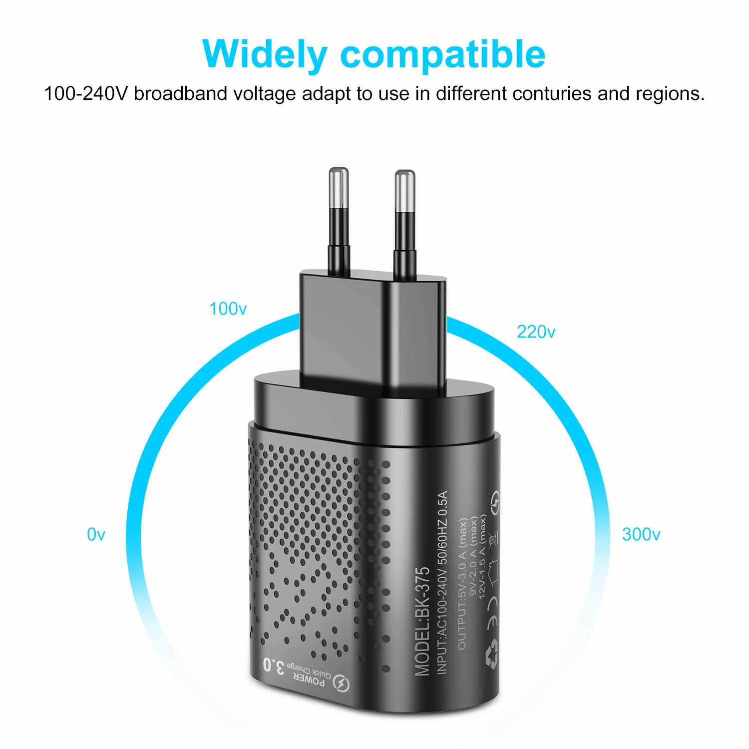 GTWIN Quick Charge 3 0 USB зарядное устройство 4 порта Быстрая зарядка настенный мобильный