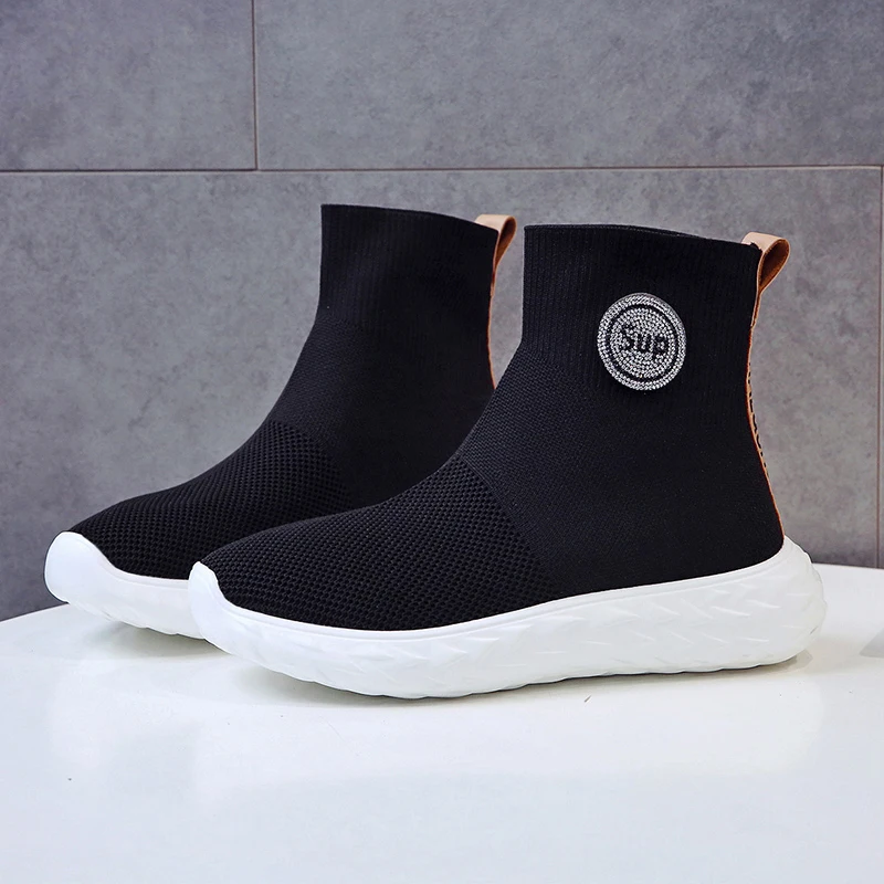 Женская обувь носки Сезон осень Новинка 2021 года дышащая спортивная с высокой