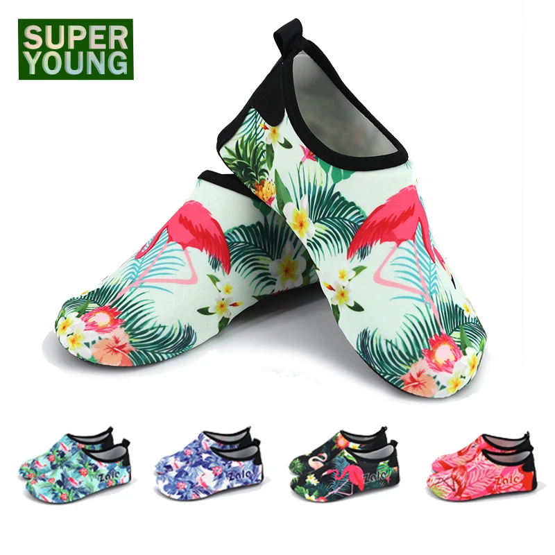 Летняя Пляжная детская обувь с фламинго для плавания рыбалки дайвинга мальчиков