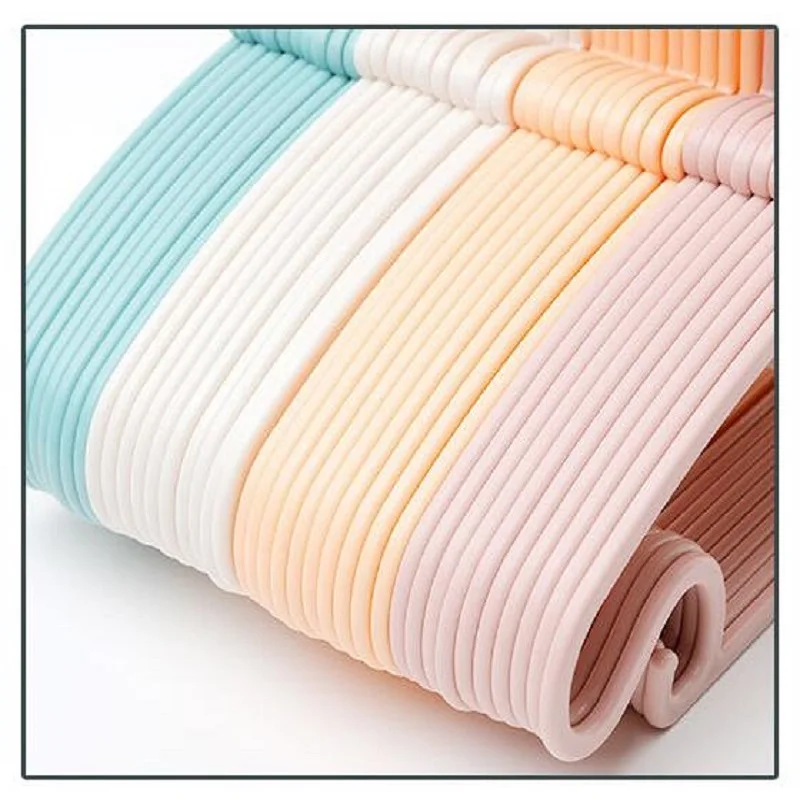 

20pcs/lot Portable Clothes Hanger Kids Children Toddler Baby Clothes Coat Plastic Hangers Hook Household Kids Clothing Organizer
