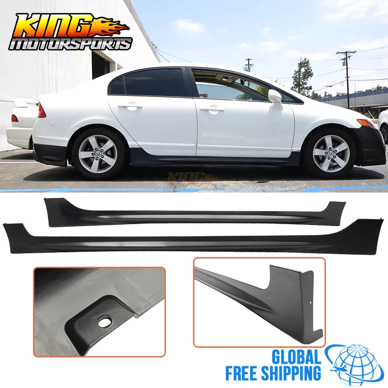 

Подходит для 06-11 Honda Civic 4Dr Sedan MUG RR Тип PU боковые юбки боди спойлер Global БЕСПЛАТНАЯ доставка по всему миру