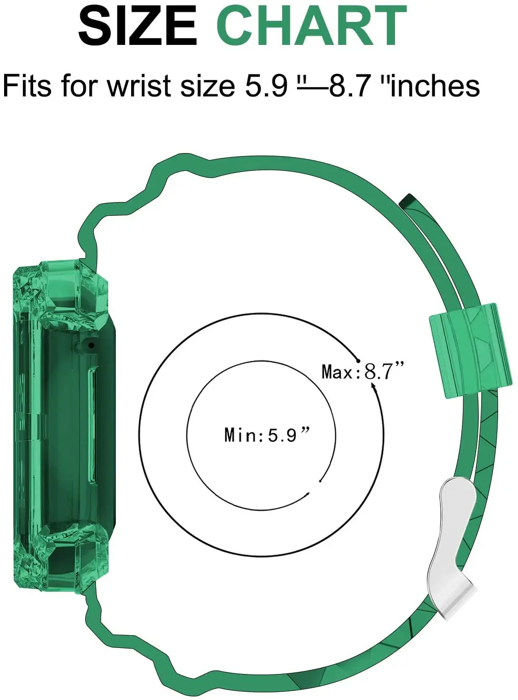 

Case+Band Sport Bands for Fitbit Versa 3 Sense Soft Silicone Breathable Sport Watch Strap Wristband Accessories for Versa Strap