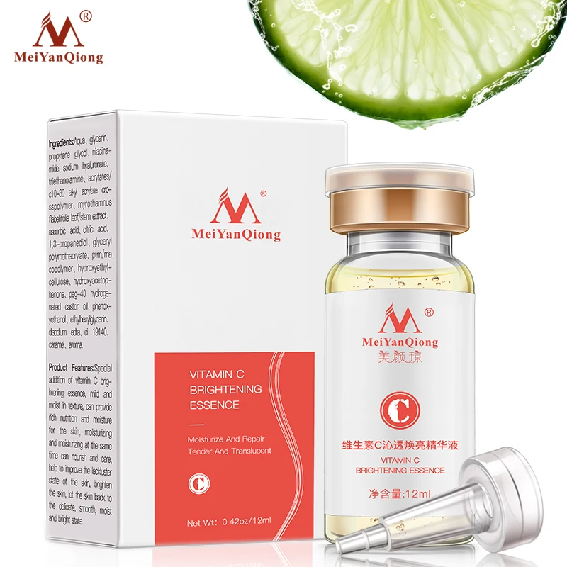 

MeiYanQiong VC Permeated Brightening Serum Moisturizing Whitening Anti-Aging Hyaluronic Acid Fade Dark Spot Skin Care Face