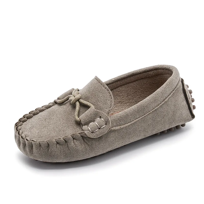 

JGSHOWKITO Girls Boys Shoes Fashion Soft Kids Loafers Children Flats Casual Boat Shoes Children's Wedding Moccasins Leather Shoe