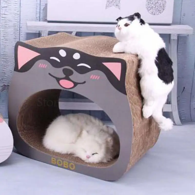 Когтеточка для кошек из гофрированного картона с когтями домашних животных