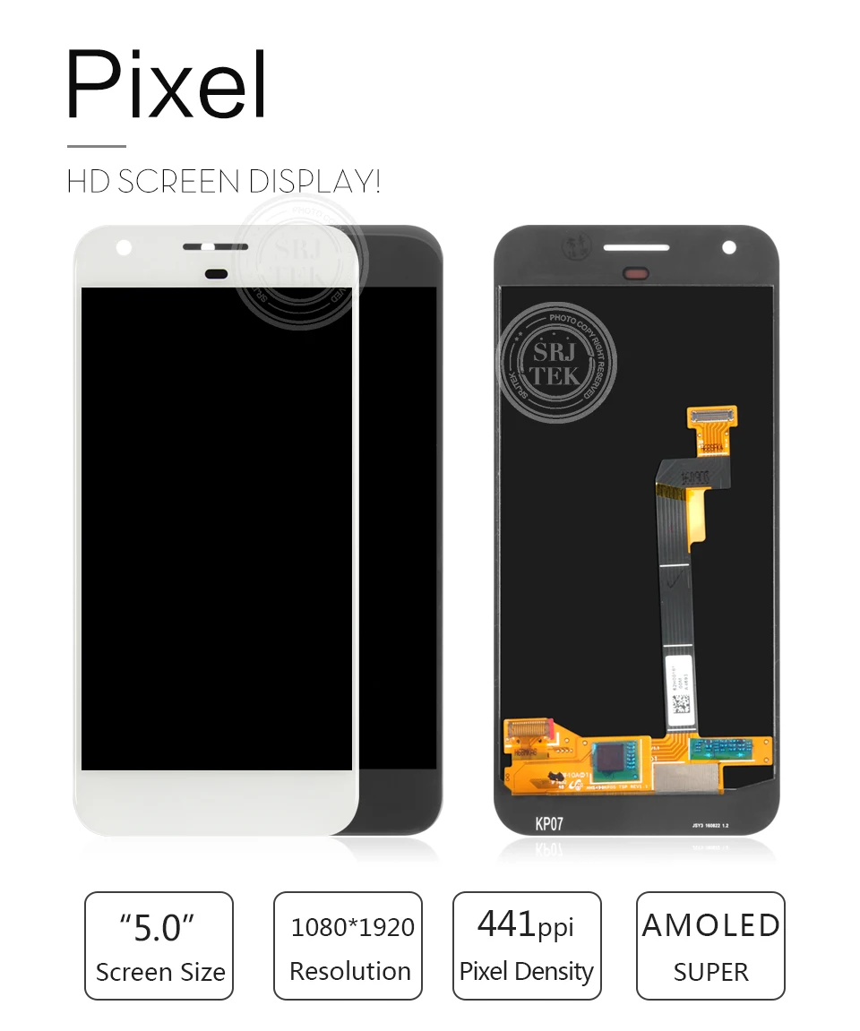 5," AMOLED дисплей для Google Pixel ЖК сенсорный экран дигитайзер для Google Pixel 1 дисплей htc Nexus S1 ЖК замена