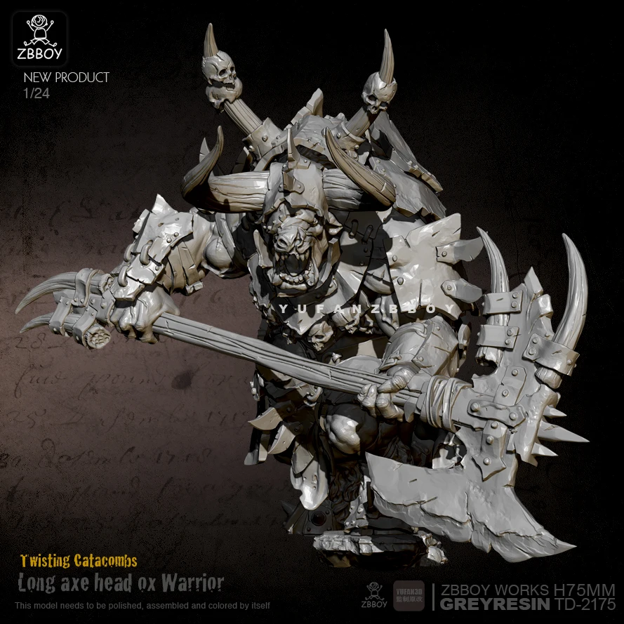 

75mm Resin model kits figure colorless and self-assembled TD-2175