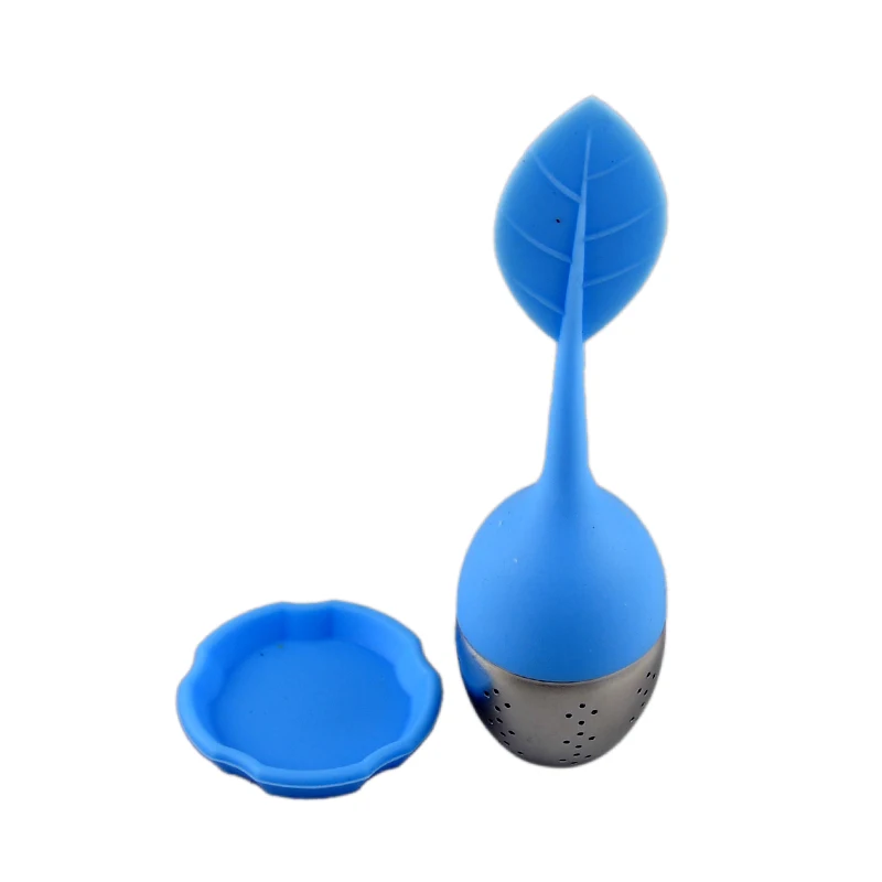 Красочные инструменты для заварки чая силиконовые листья с пищевым сортом