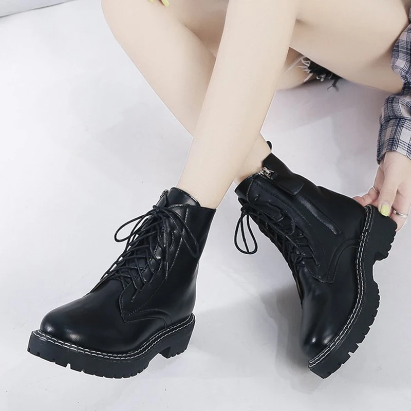 2019 новые женские ботинки Модные ботильоны зимняя теплая обувь Botas Feminina