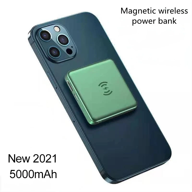 Магнитное Беспроводное зарядное устройство для iPhone 12 Pro Mini Max Портативное