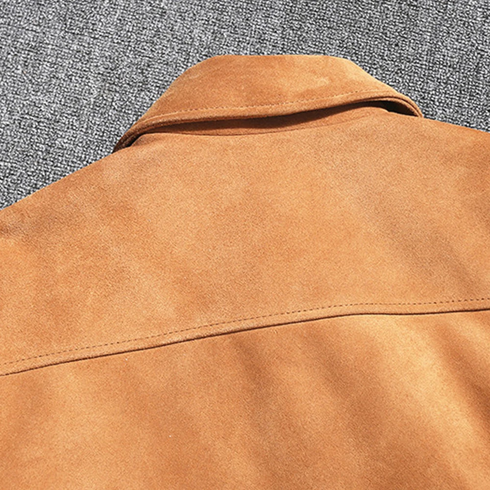 AIMAGE винтажная коричневая кожаная куртка пилот из натуральной воловьей кожи