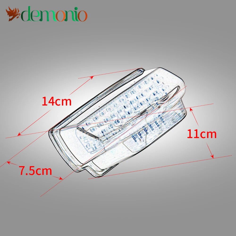 

Motorcycle LED Rear Turn Signal Tail Stop Light Lamps Integrated Fit For HONDA CBR600RR 2007 2008 2009 2010 2011 2012 CBR 600RR