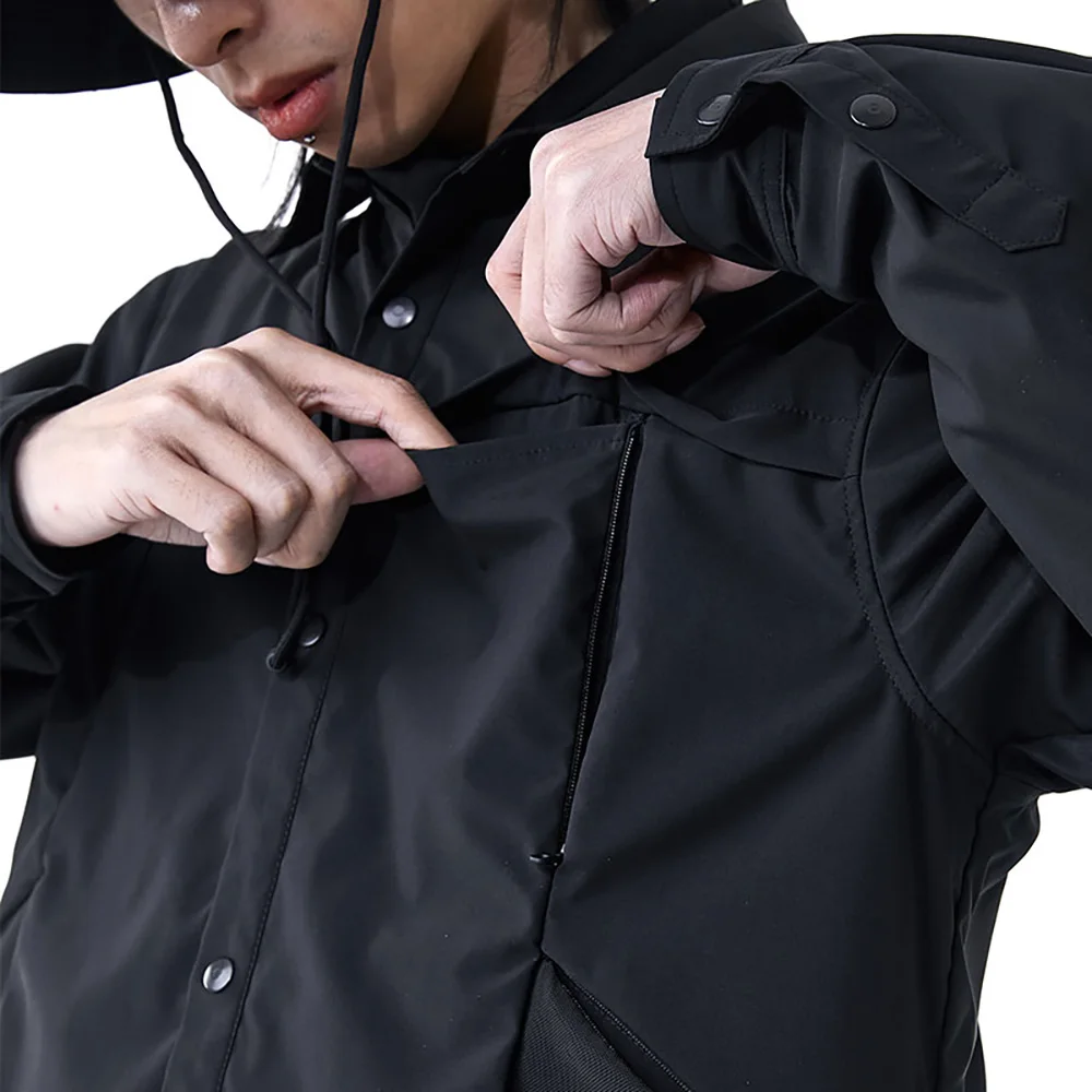 PUPIL TRAVEL Techwear Urban Cargo Shirt  Hip Hop Style Punk Fashion