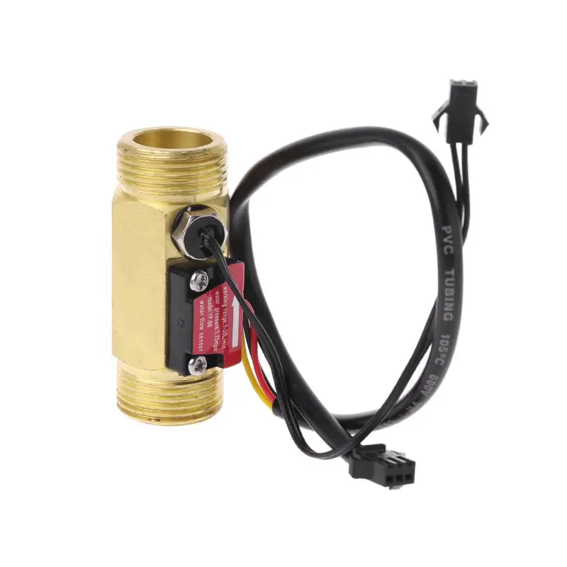 G3/4&quot Flow Sensor Water Switch With Temperature Detection For Turbine Liquid Copper Shell Hall Meters | Инструменты