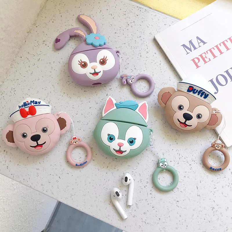 Милый мультфильм Duffy ShellieMay Gelatoni stelllalou корпусы гарнитурные для Apple Airpods 1/2 прекрасный силиконовый защитный чехол для наушников