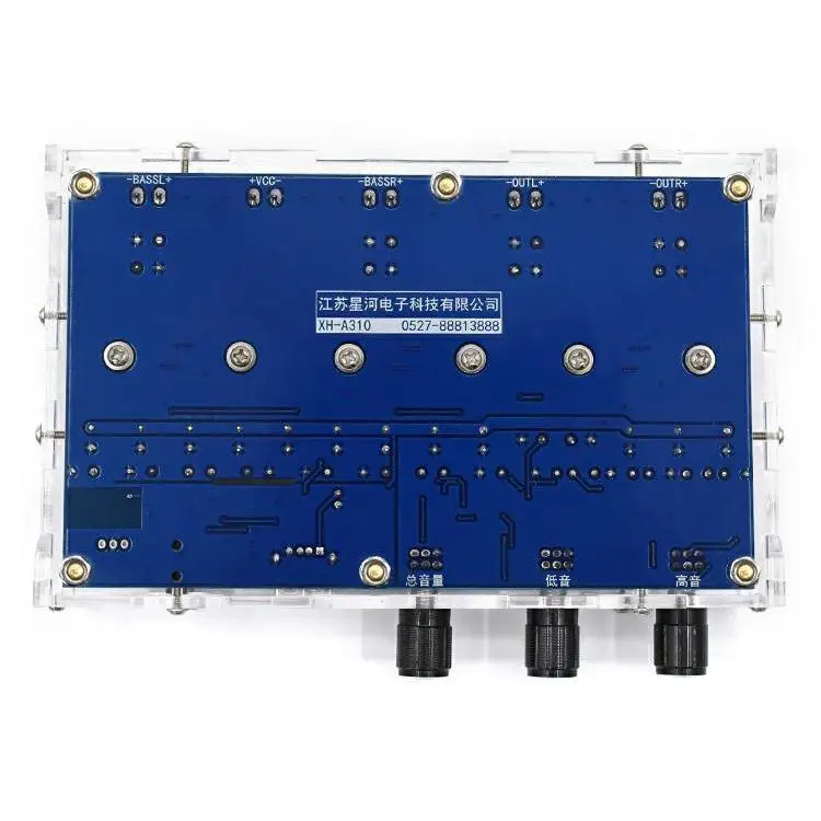 

Digital Power Amplifier Board Bluetooth 5.0 TPA3116D2 4 Channel 50Wx2+100Wx2 Stereo Dual Bass Subwoofer AMP Home Theater XH-A310