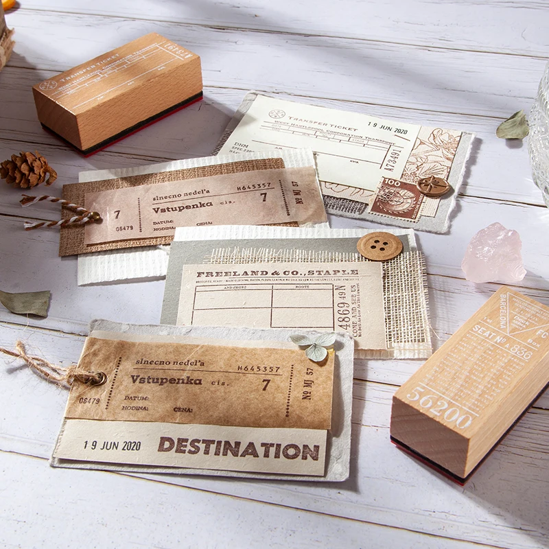 Винтажная серия билетов Тур печать канцелярские товары креативные путешествия