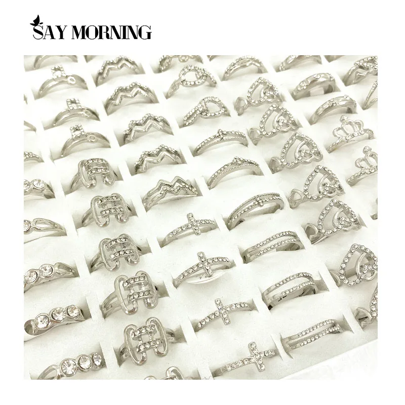 SAY MORNING 2020 серебряное циркониевое круглое геометрическое кольцо для модных