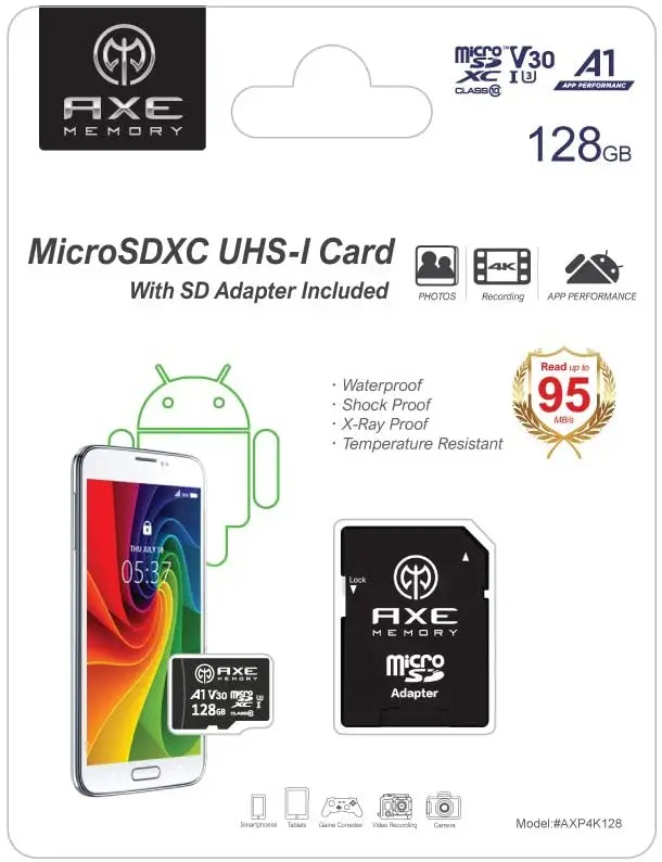

128 GB MicroSDXC Memory SD-Card