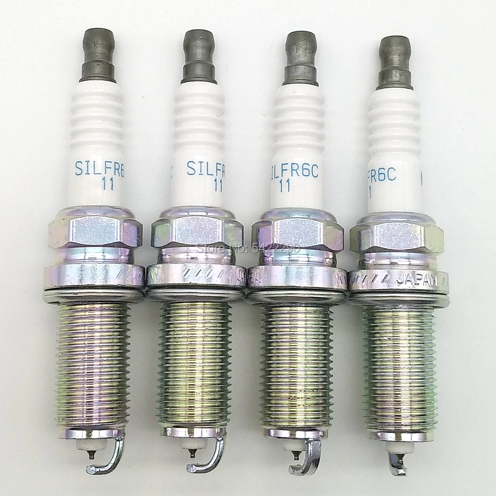 4 шт. SILFR6C11 22401AA750 Свеча зажигания подходит для Daihatsu сердцебиения SIRION Subaru FORESTER IMPREZA
