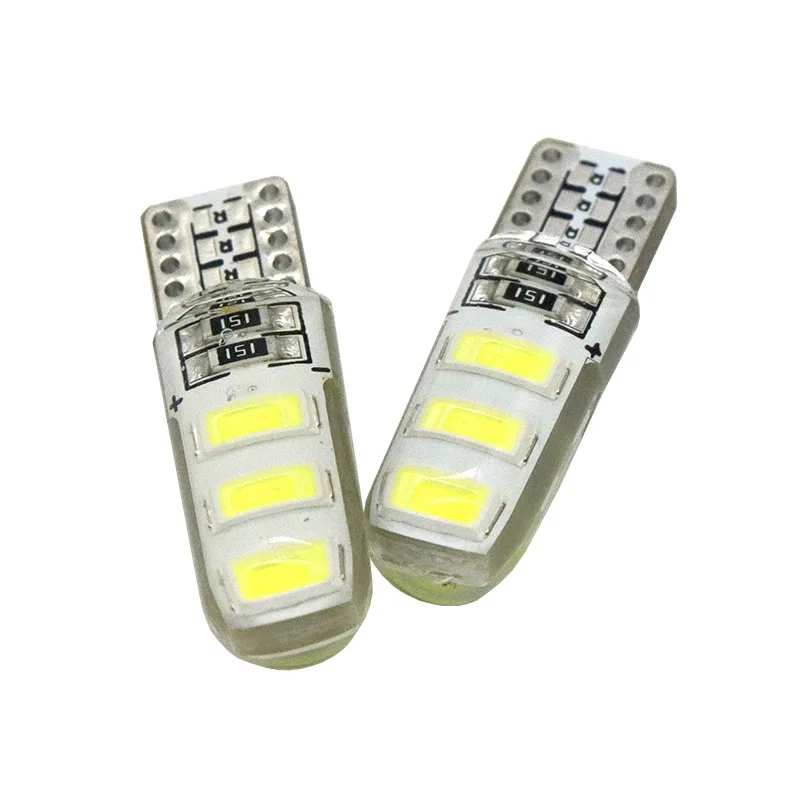 

2 шт., автомобильные светодиодсветодиодный лампы T10 W5W 6SMD 5630 5730