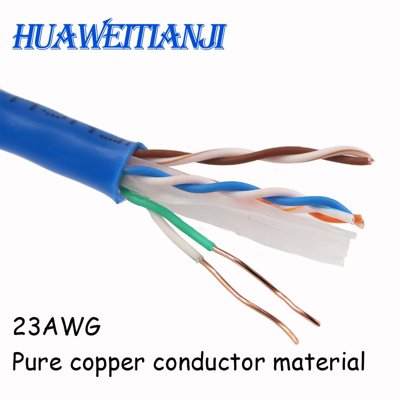 Kaufen HUAWEITIANJI Cat.6 100M KATZE 6 Ethernet Kabel UTP Innen Lan Netzwerk Engineering Unshielded Twisted Pair 8*0,57 305m