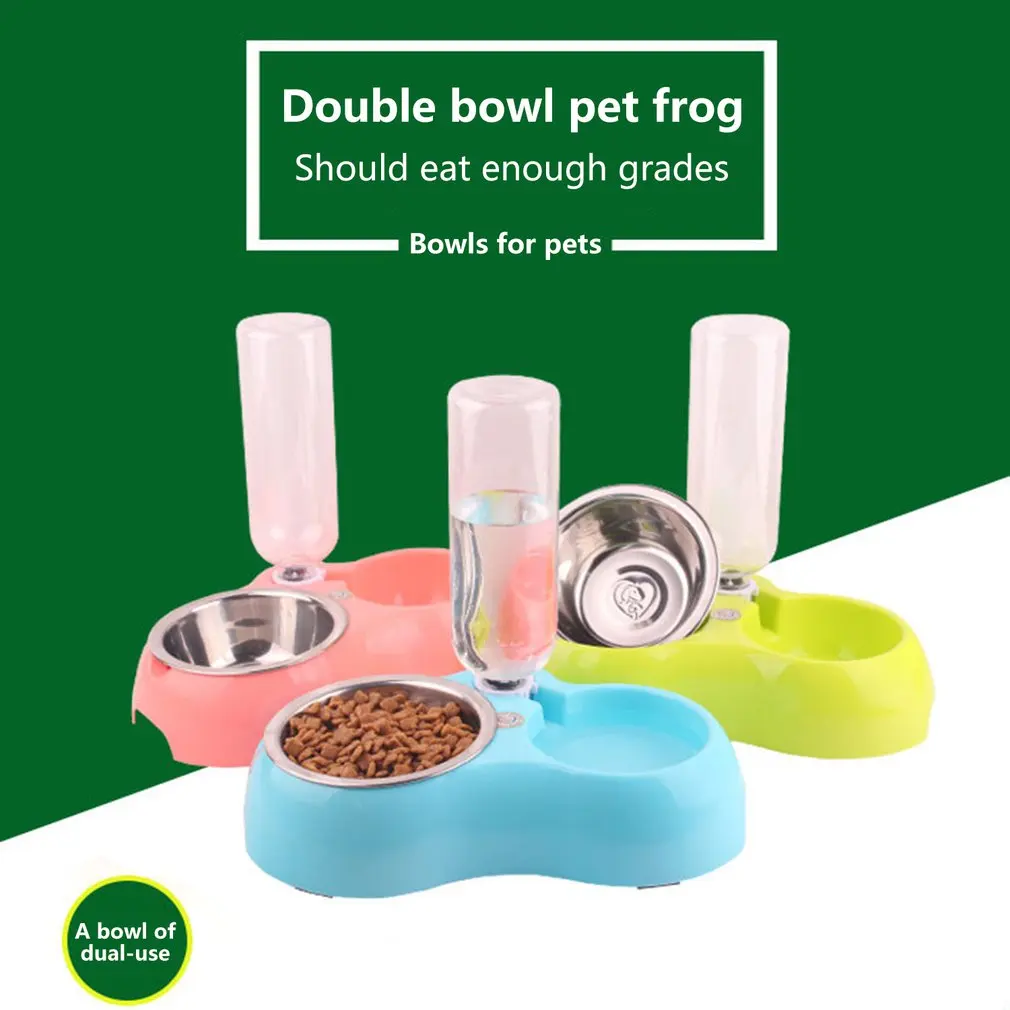 Порт в состоянии питатель для домашних животных пластиковый двойной порт