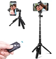 YUNTENG 9928 Foldable Selfie Stick Wireless Bluetooth Remote Extendable Selfie Stick Monopod Tripod Phone Stand Holder Mount