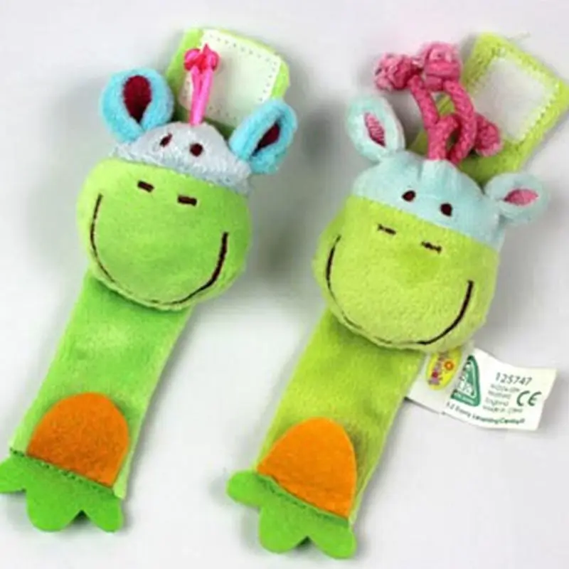 

35% off Baby rattle toys Garden Animal Wrist Rattle and Foot Socks Animal Cute Cartoon Baby Socks rattle toys