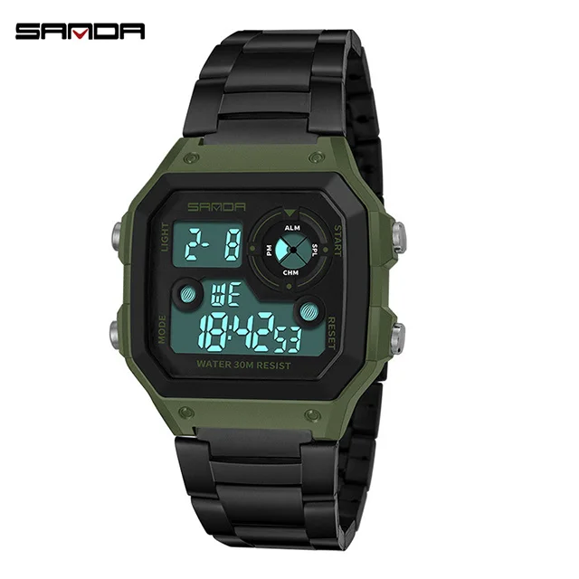 Новые спортивные мужские часы SANDA Лидирующий бренд Роскошные военные кварцевые