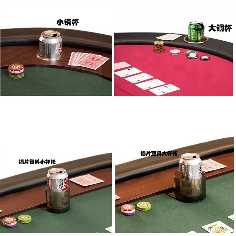 10 шт./компл. подстаканники стальные пятна или медь для игрового стола легко