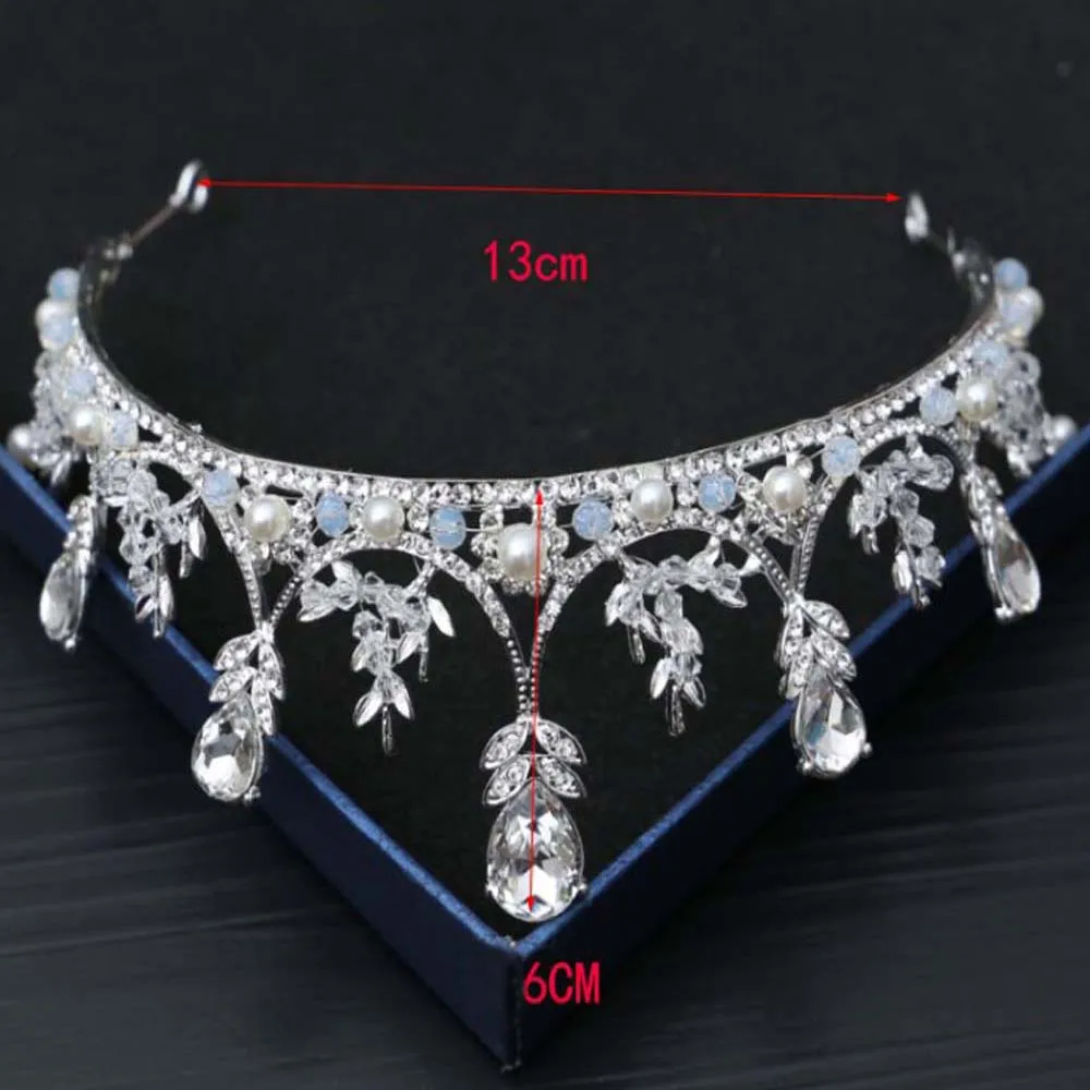 

Elegant Sparkling Crystal Rhinestone Wedding Crown Headband Wedding Crown Bridal Tiara Hair Hoop Hair Accessories