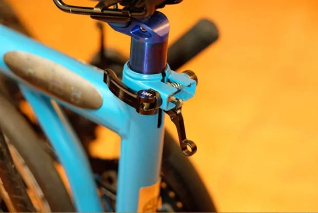 7 цветов складной велосипед Seatpost зажим крюк ультра легкий захват для brompton складные birdy части