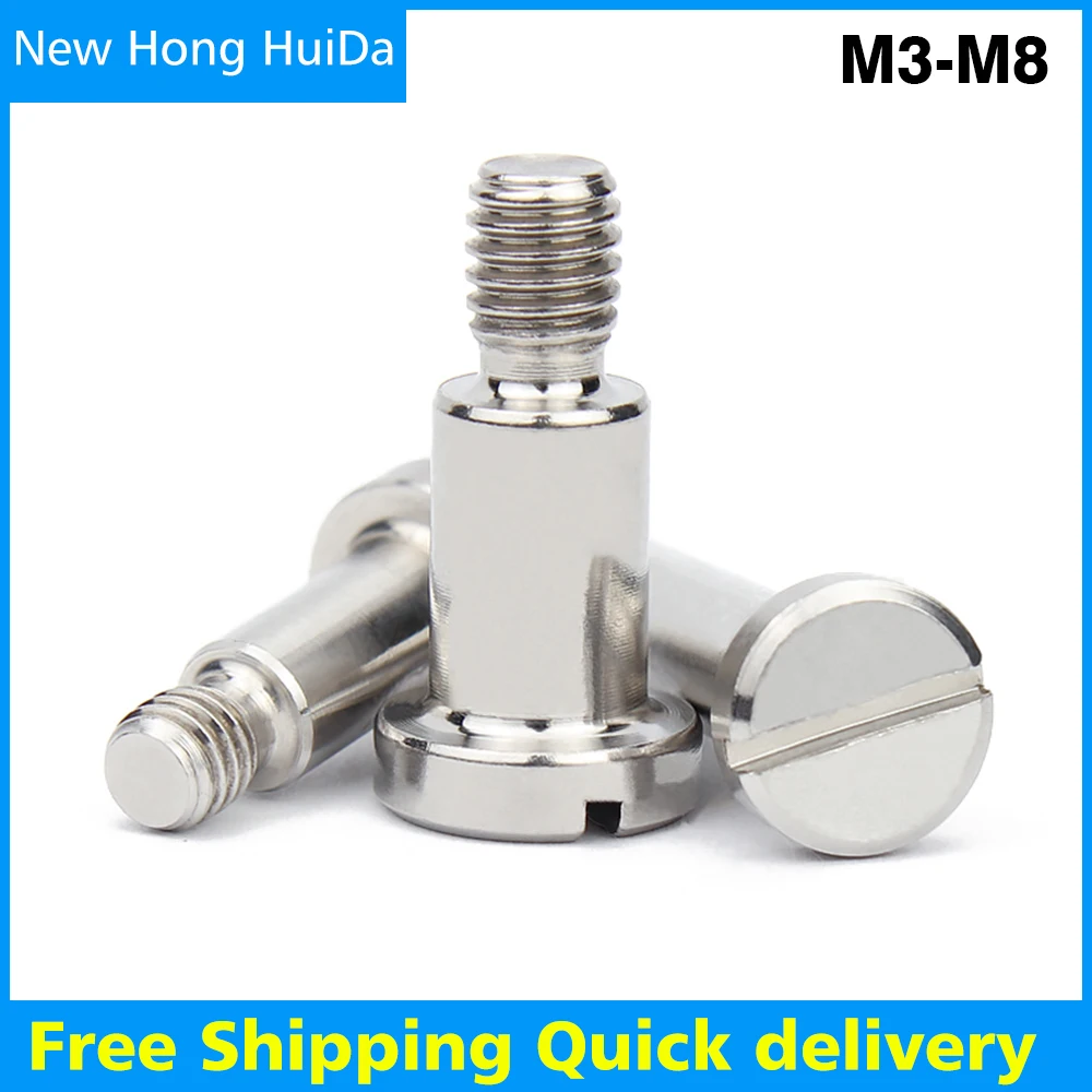 

Flat Slotted Plug Shoulder Contour Sholudered Equal Height Screw Limit Bolt M3 M4 M5 M6 M8 M10 304 Stainless Steel