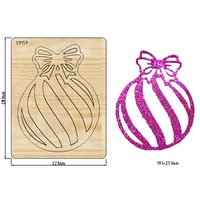Christmas Ball Cut Dies Wood Mold for Embossing Stencil DIY Paper Album Gift Cards Making Scrapbooking New Dies 2021