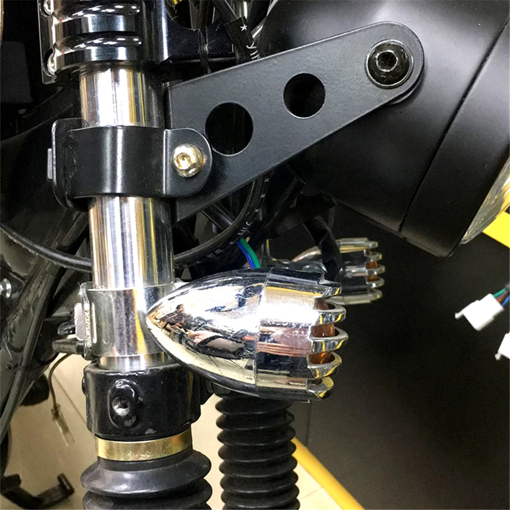 

Motorcycle Headlight Mount Brackets Fork Ear Chopper Headlamp Front Shock Absorber Fixed Holder Universal Motorcycle Accessories