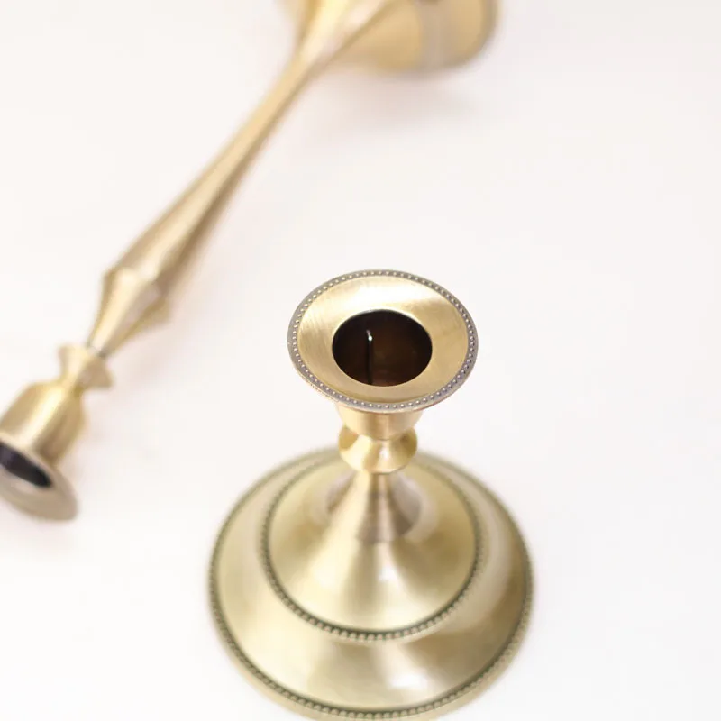 Подсвечник из сплава в европейском стиле бронзовые металлические подсвечники