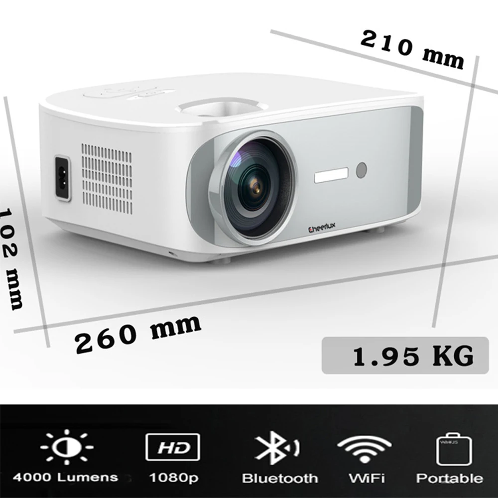 CRENOVA C55 полный HD 1080P проектор Android WiFi LED проектор Нативный 1920 x 3D домашний кинотеатр смартфон Бимер 