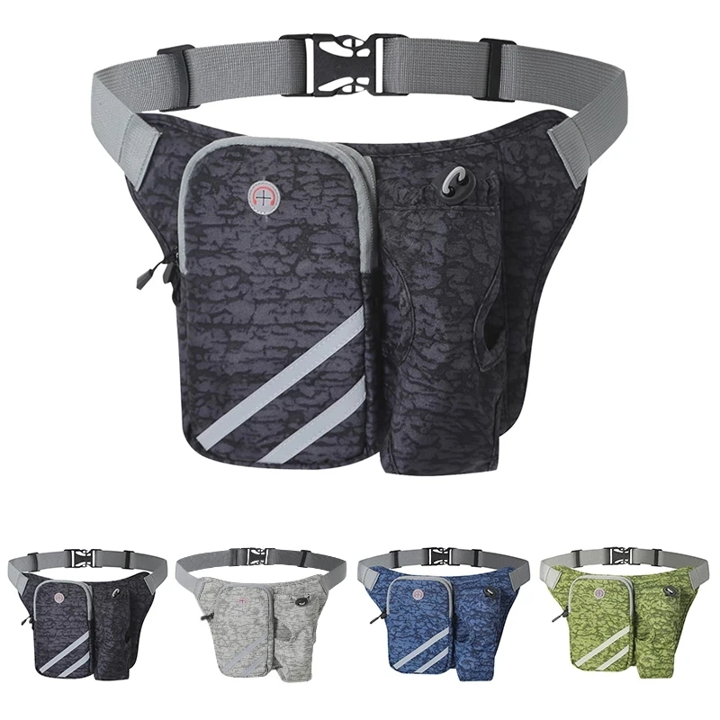 

New Running Bag Waist Belt Pack Outdoor Marathon Gym Sport Fitness Bottle Pouch Fanny Pack Riding Cycling Bicycle Phone Pocket