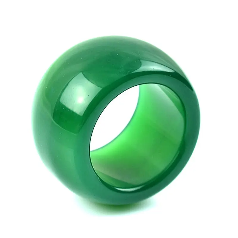 

fine jewelry Natural agate male chalcedony style wrench finger