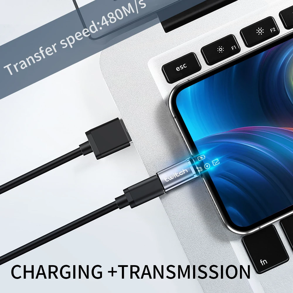 Twitch Magnetic Micro USB To USB C Magnet Adapter Microusb Connector for Iphone Xiaomi Huawei Samsung Magnetic Adapter Charging