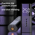 Портативный насос для шин, мини-компрессор, для автомобиля, насос со стальным проводом, 12 В, 150psi, светодиодная подсветка