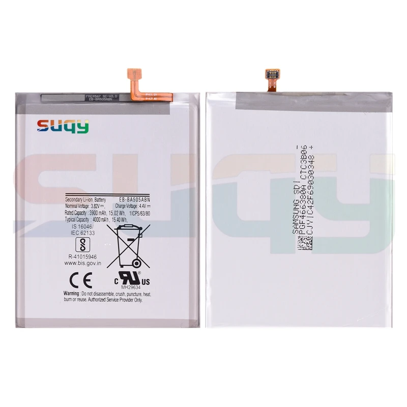

4000mAh EB-BA505ABN Replacement Battery for Samsung Galaxy A50 A30s A30 SM-A505F/W A505FN/DS/GN Bateria for Galaxy A50 A30s A30