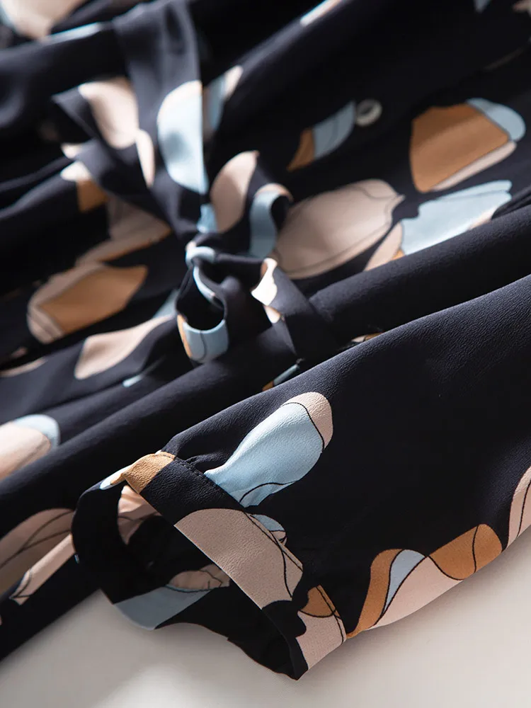 Летнее весеннее винтажное платье из 100% натурального шелка женская одежда 2020