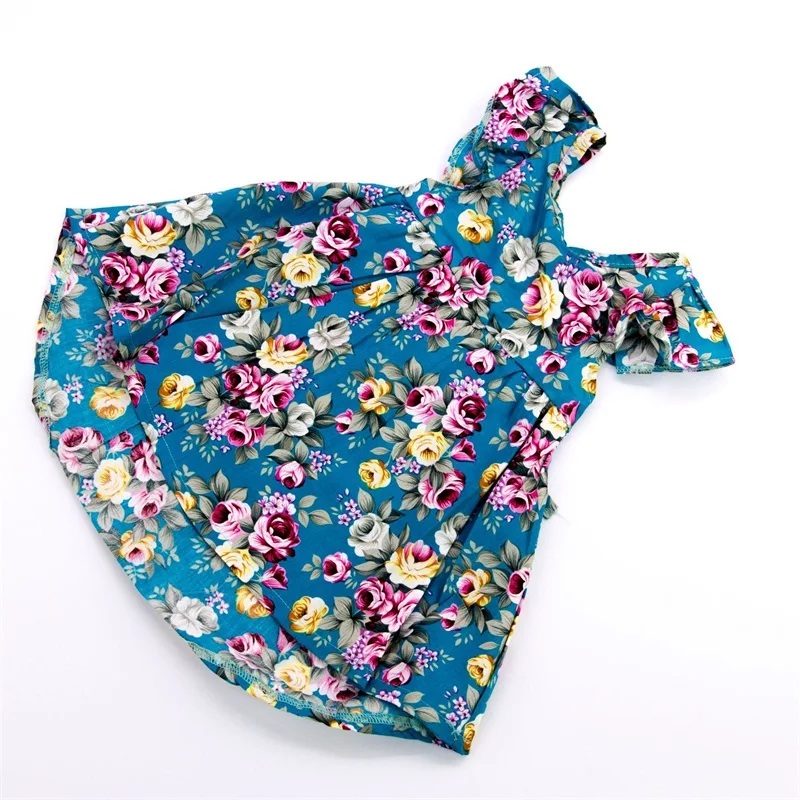 Платье для куклы модная одежда подходит для 22-23 дюймов Reborn Baby Dolls ручная работа роза цветочный узор юбка для ребенка кукла аксессуары