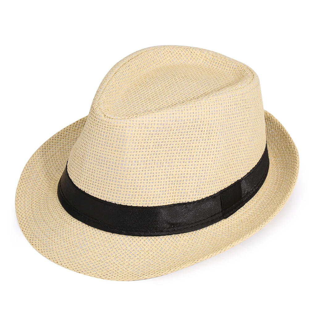Beach Straw Hat Summer Women Men Panama Casual Sunscreen Foldable Unisex Cap Sun Visor | Аксессуары для одежды