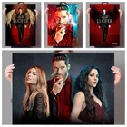 Постер с изображением кинозвезды Люцифера сезона Том Эллиса, Картина на холсте, настенные плакаты и принты, настенные картины для декора детской комнаты